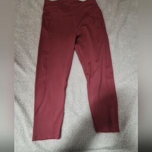 Women's Burgundy Leggings